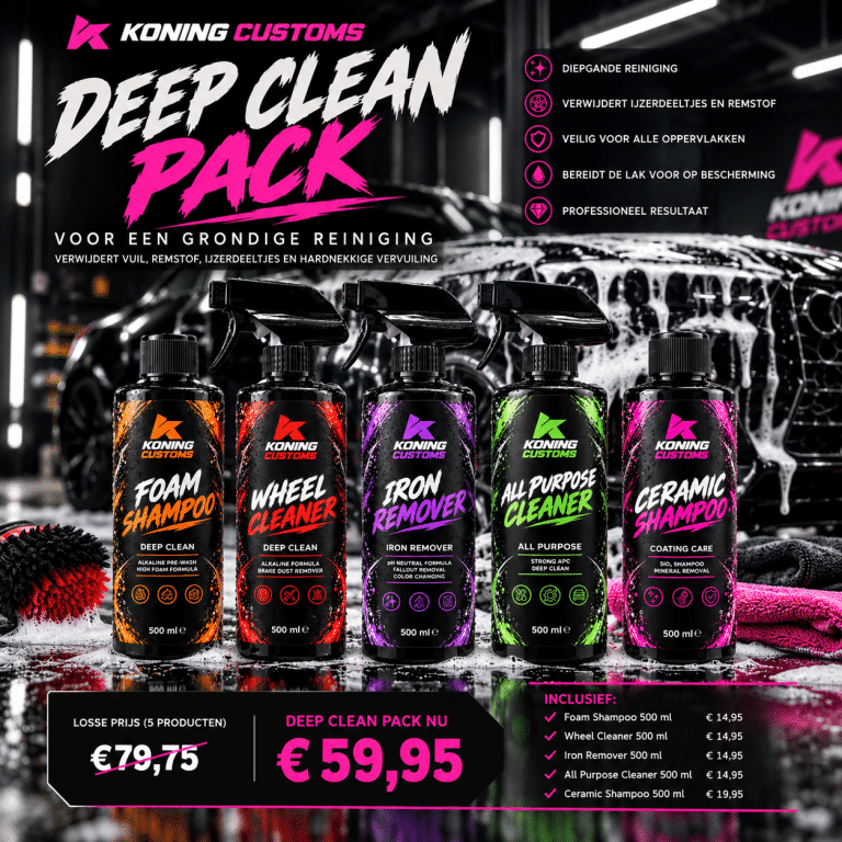 Koning Customs Deep Clean Pack – Grondige Reinigingsset